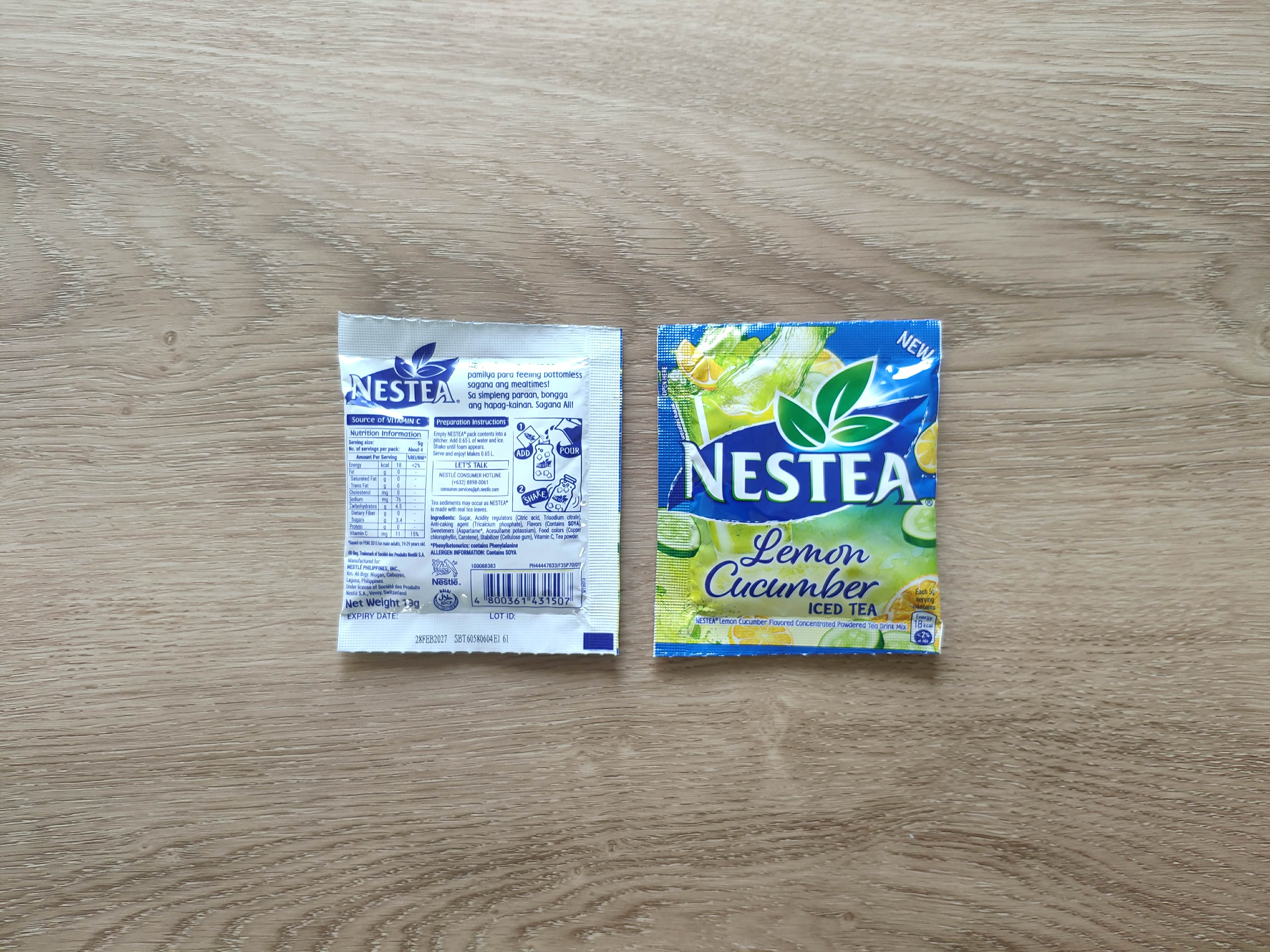 nestea lemon cucumber