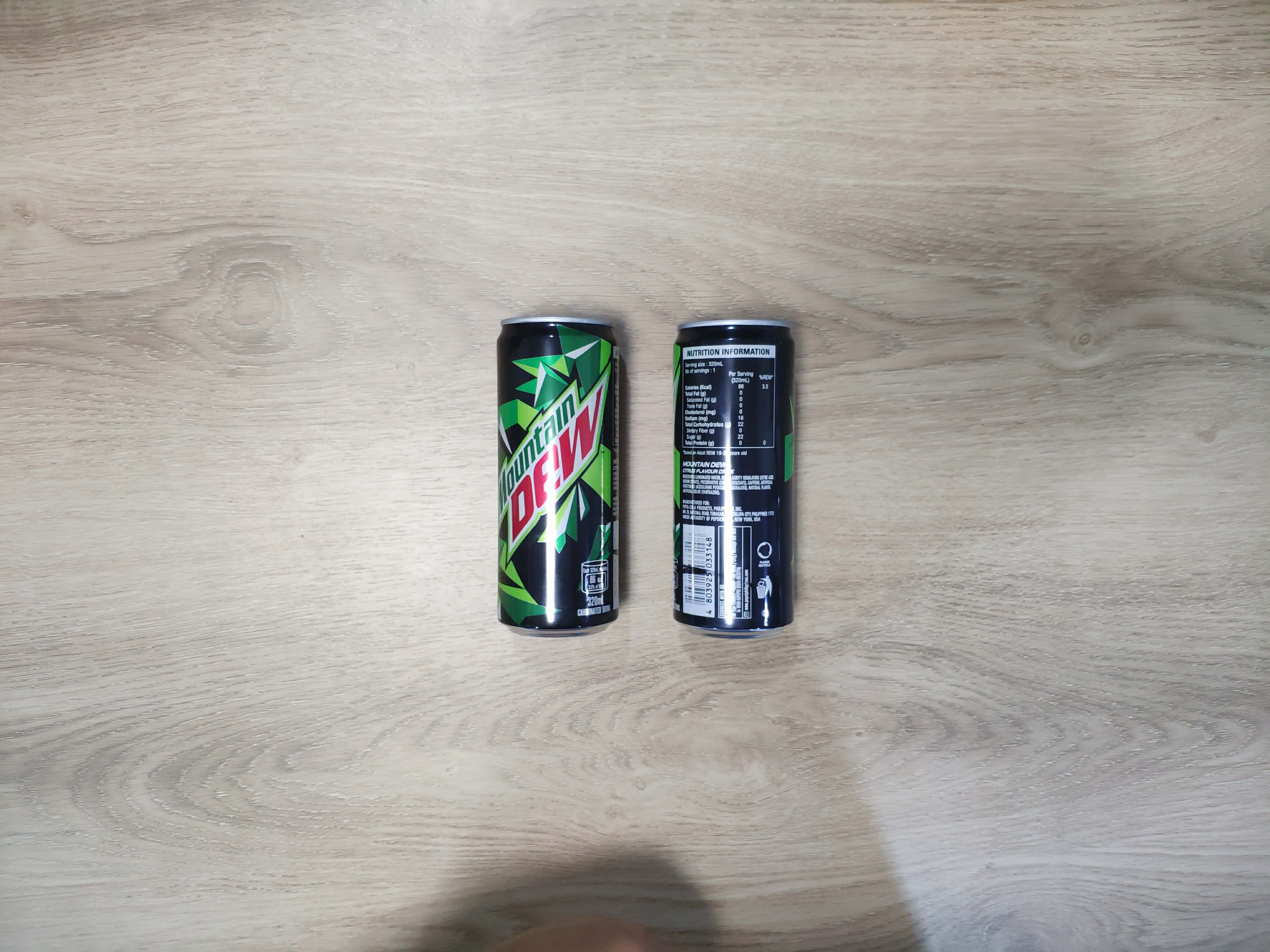 mountain dew in can